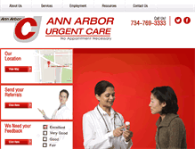 Tablet Screenshot of a2urgentcare.com